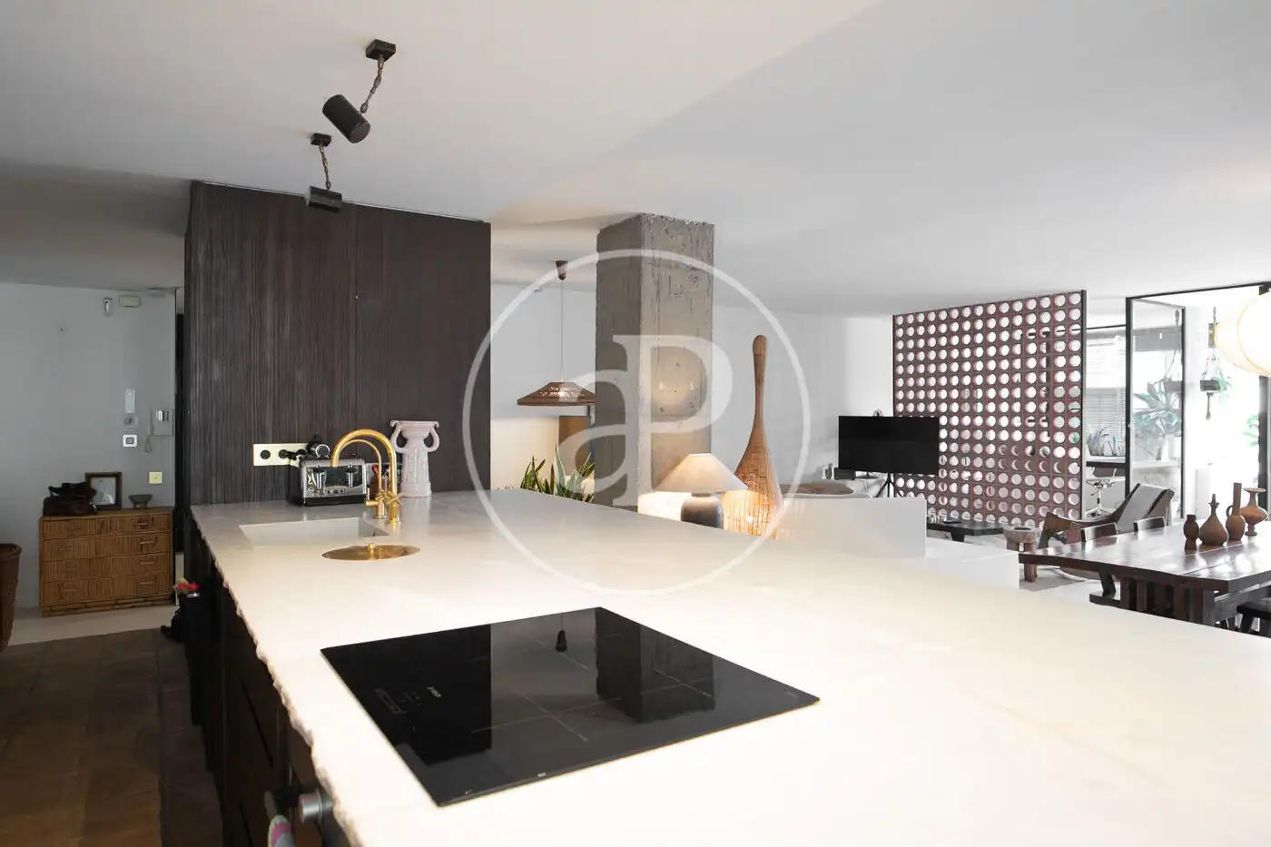Cocina de Piso en venta en Barcelona con Calefacción, Terraza y Amueblado