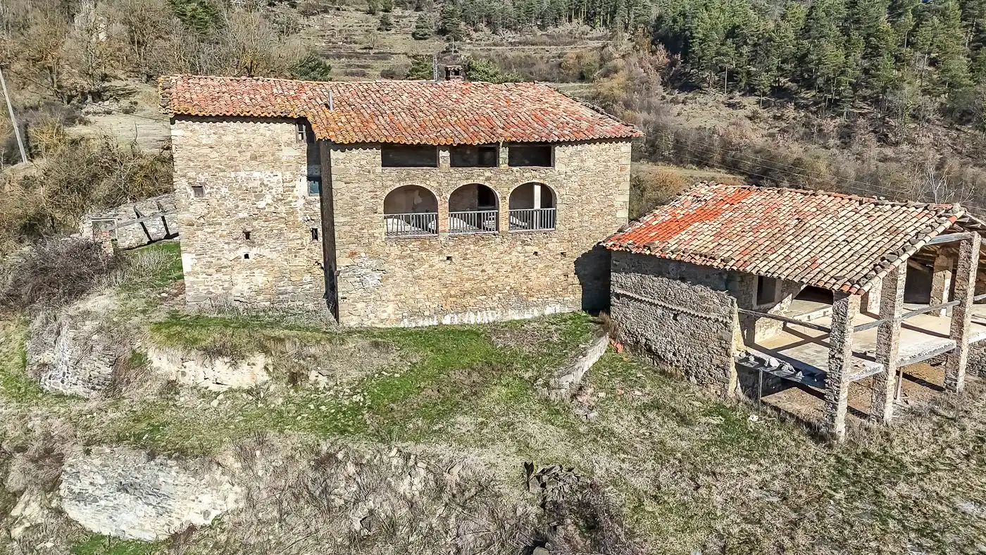 Vista exterior de Finca rústica en venta en Les Llosses con Jardín privado