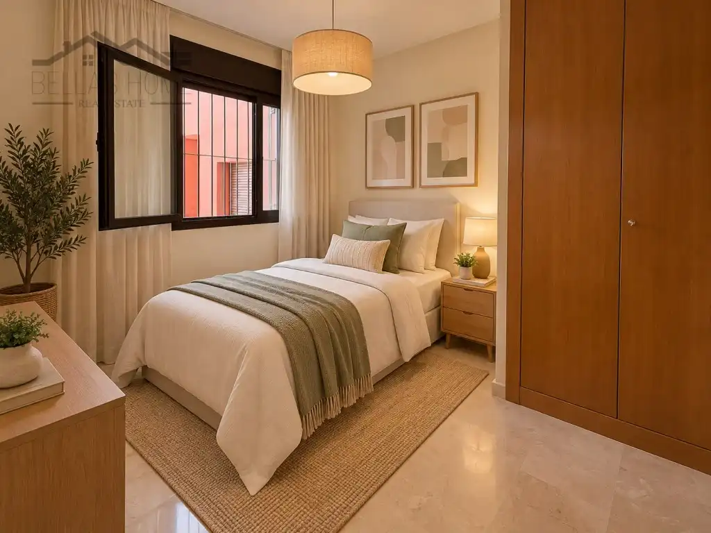 Bedroom of Flat for sale in Estepona Pueblo