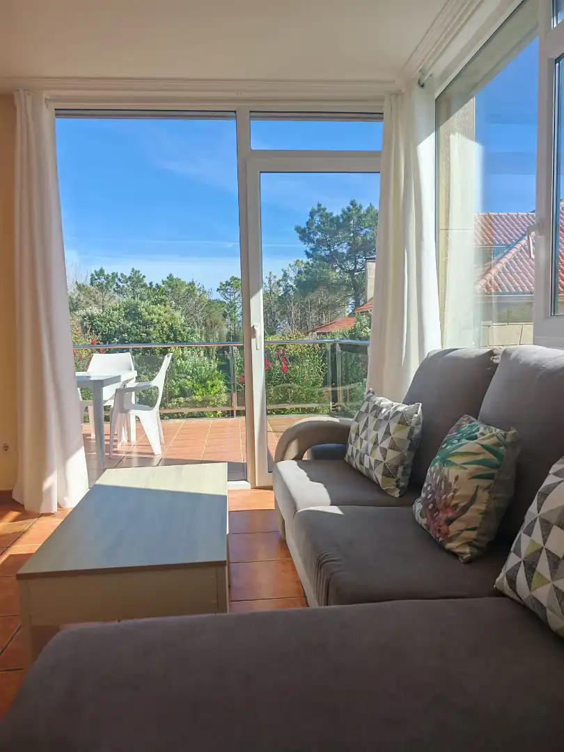 Terrassa de Apartament de lloguer en Fisterra amb Terrassa, Moblat i Forn