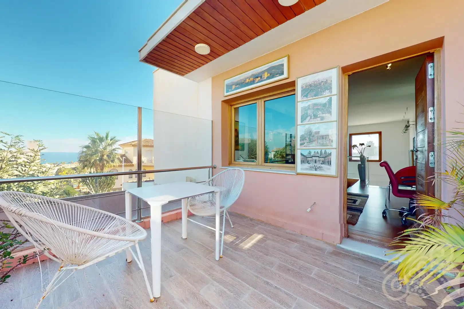 Terraza de Casa o chalet en venta en Mojácar con Aire acondicionado, Jardín privado y Parquet