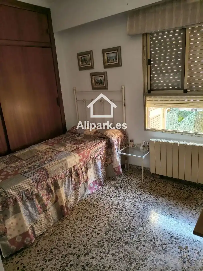 Bedroom of Flat for rent in Alicante / Alacant  with Heating, Terrace and Swimming Pool