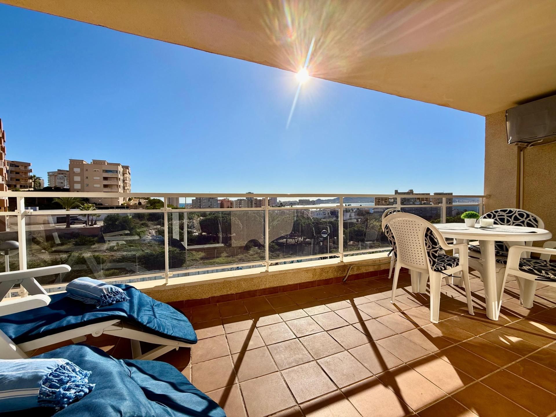 Terrace of Apartment for sale in La Manga del Mar Menor  with Air Conditioner, Private garden and Terrace