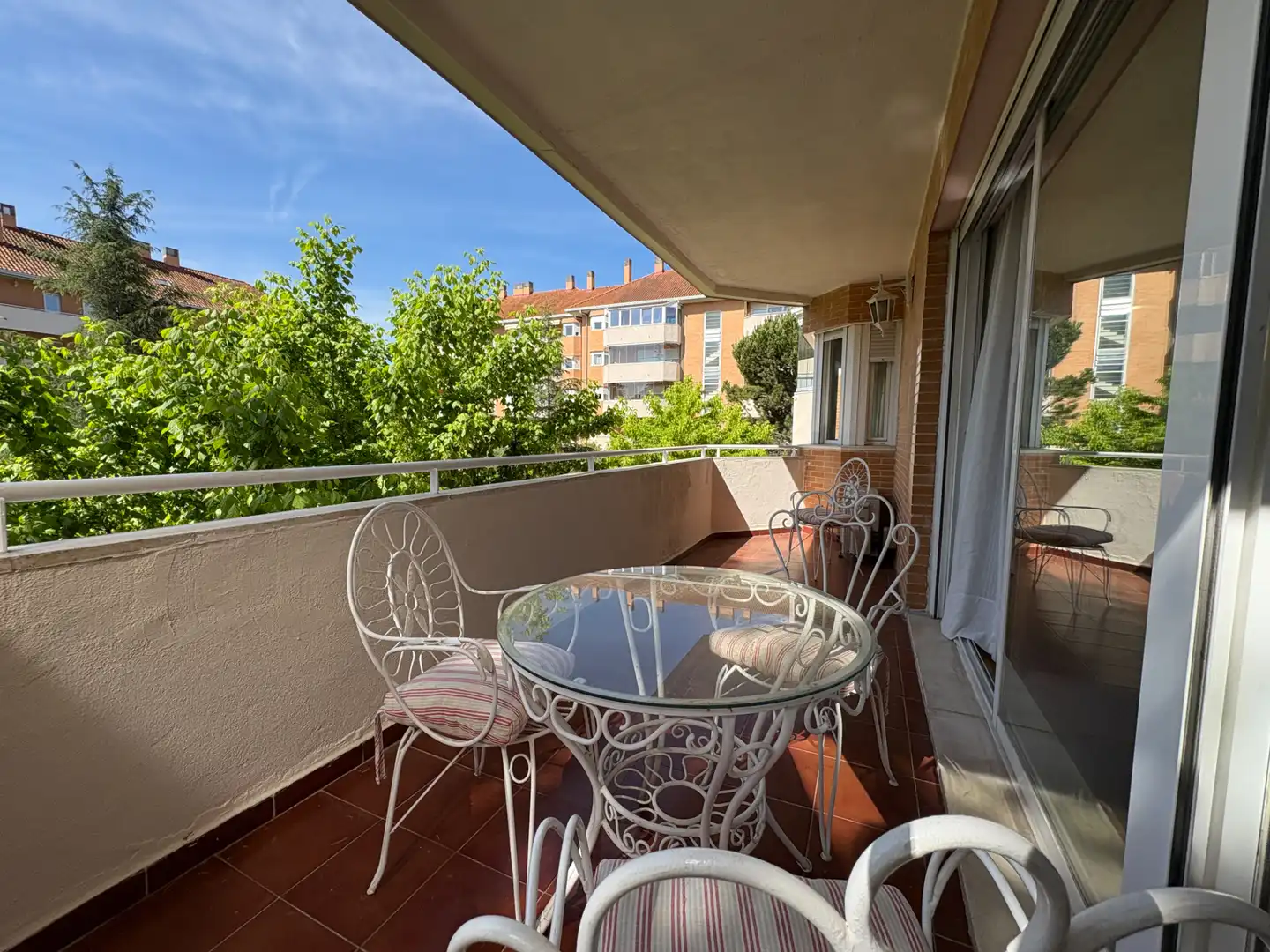 Terrace of Flat for rent in Boadilla del Monte  with Air Conditioner, Heating and Parquet flooring