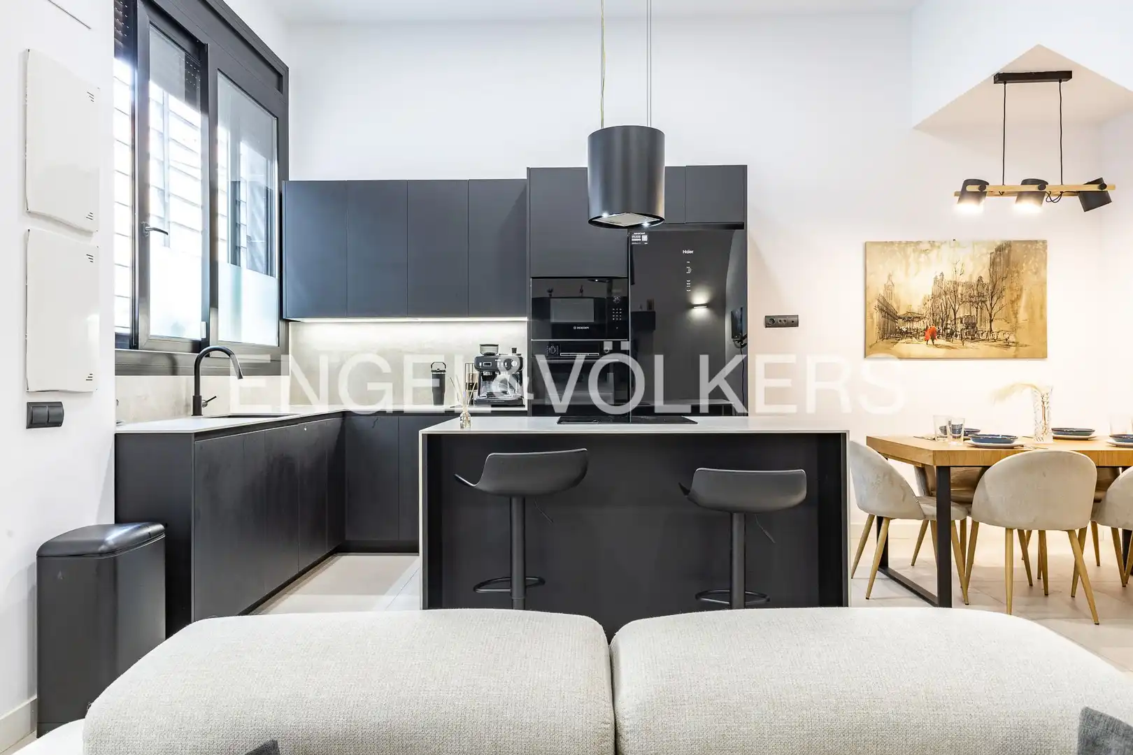 Cocina de Casa adosada en venta en Badalona con Aire acondicionado, Calefacción y Terraza