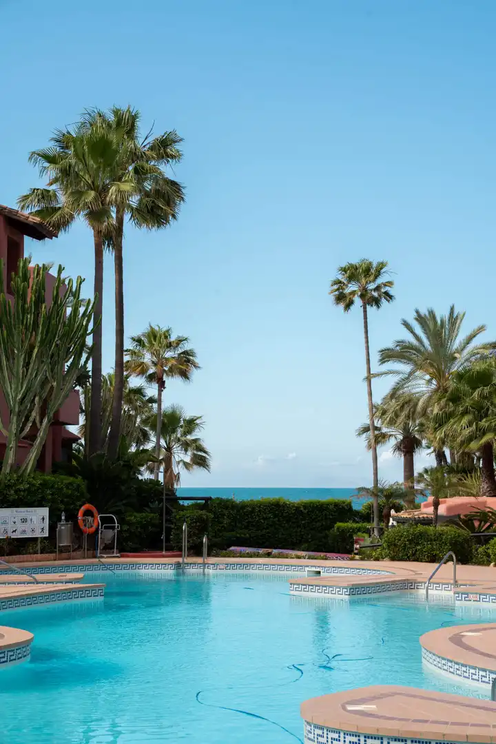 Exterior view of Attic for sale in Estepona  with Air Conditioner, Terrace and Swimming Pool