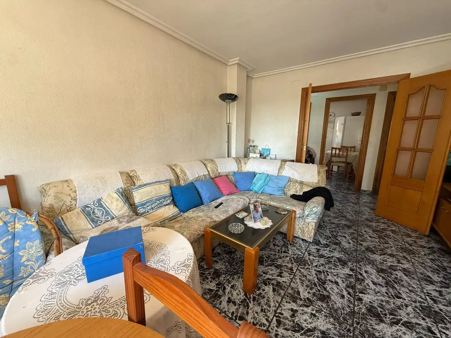 Sala de estar de Piso en venta en Guardamar del Segura con Aire acondicionado, Terraza y Trastero