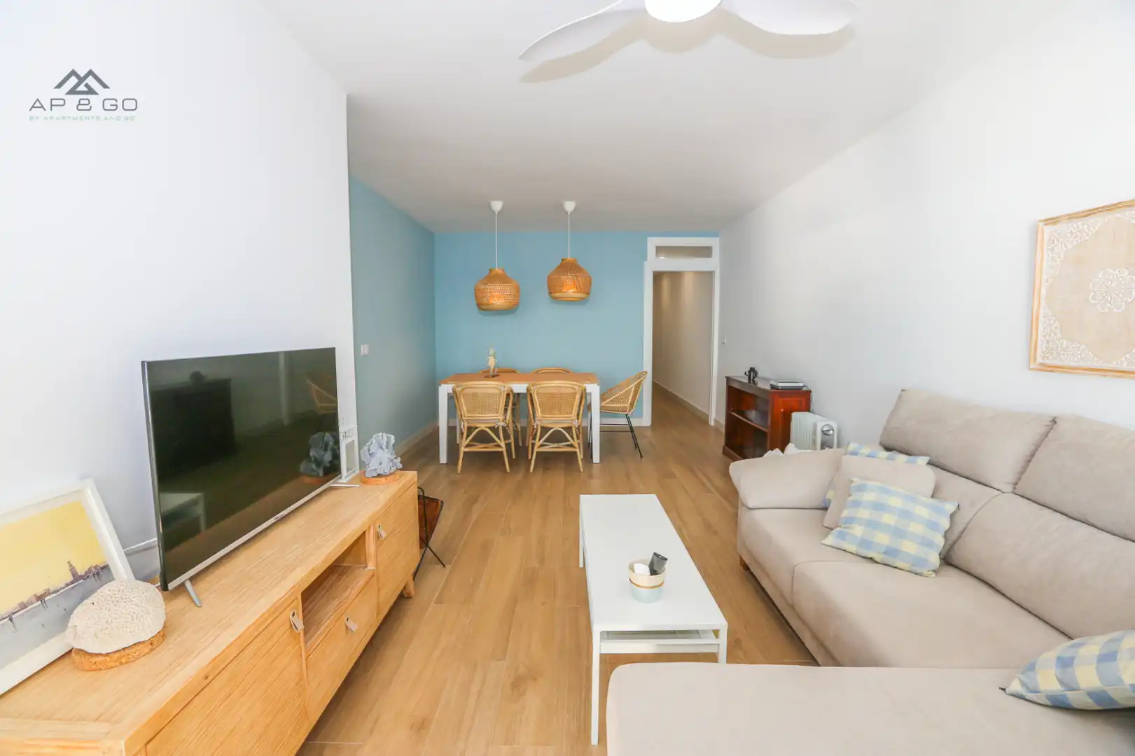 Wohnzimmer von Wohnung zur Miete in Almuñécar mit Heizung, Terrasse und Möbliert