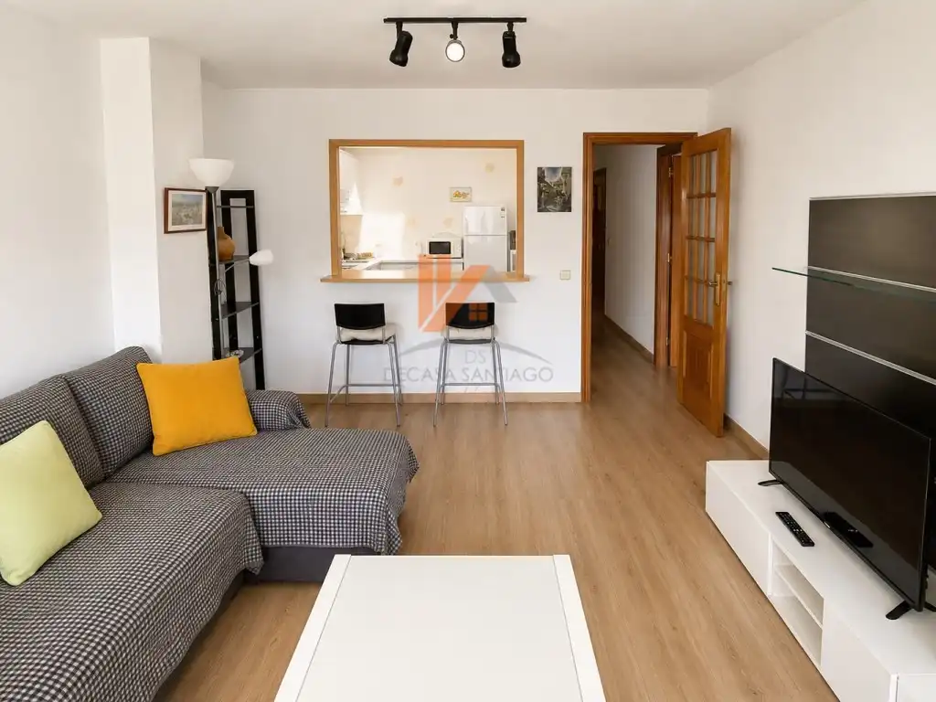 Sala de estar de Piso de alquiler en Santiago de Compostela  con Amueblado