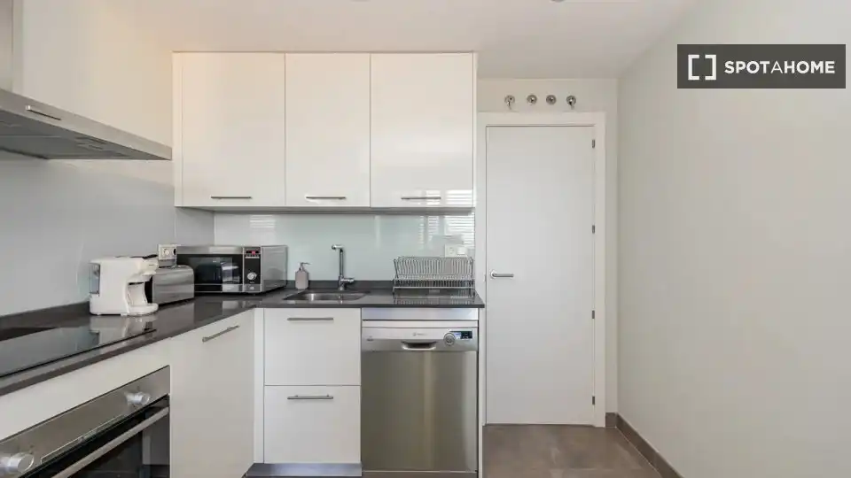 Kitchen of Flat for rent in Madrid  with Air Conditioner, Heating and Furnished