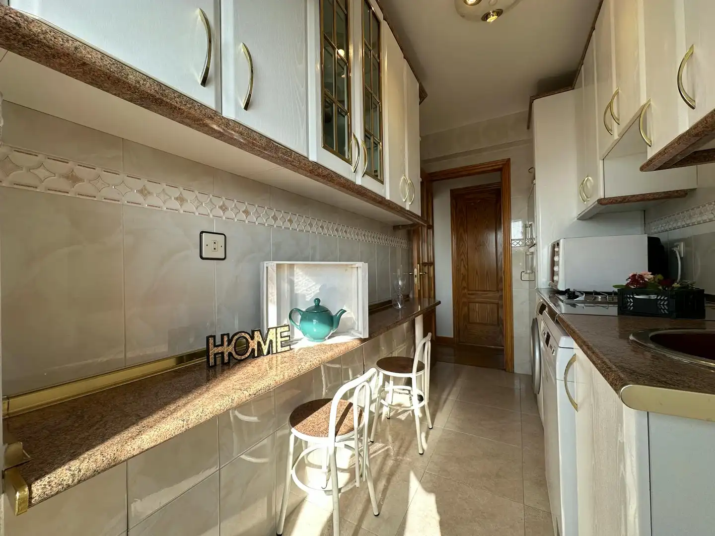 Kitchen of Flat for rent in Madrid  with Air Conditioner, Heating and Private garden