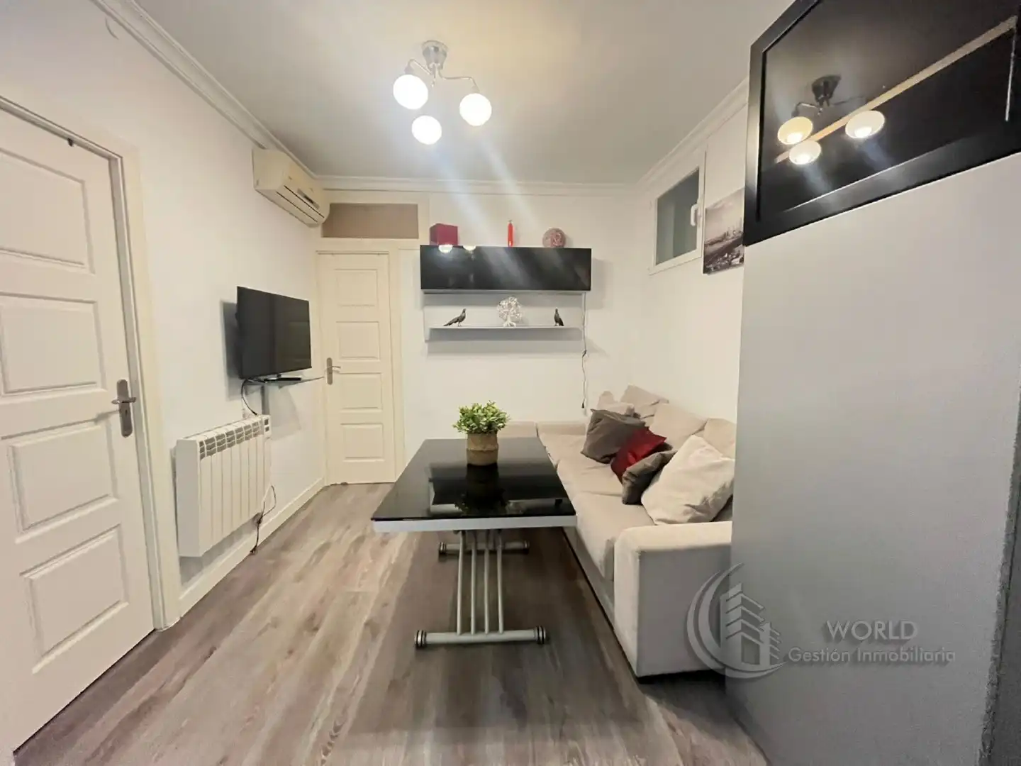 Wohnzimmer von Wohnung zur Miete in Madrid mit Klimaanlage, Heizung und Möbliert