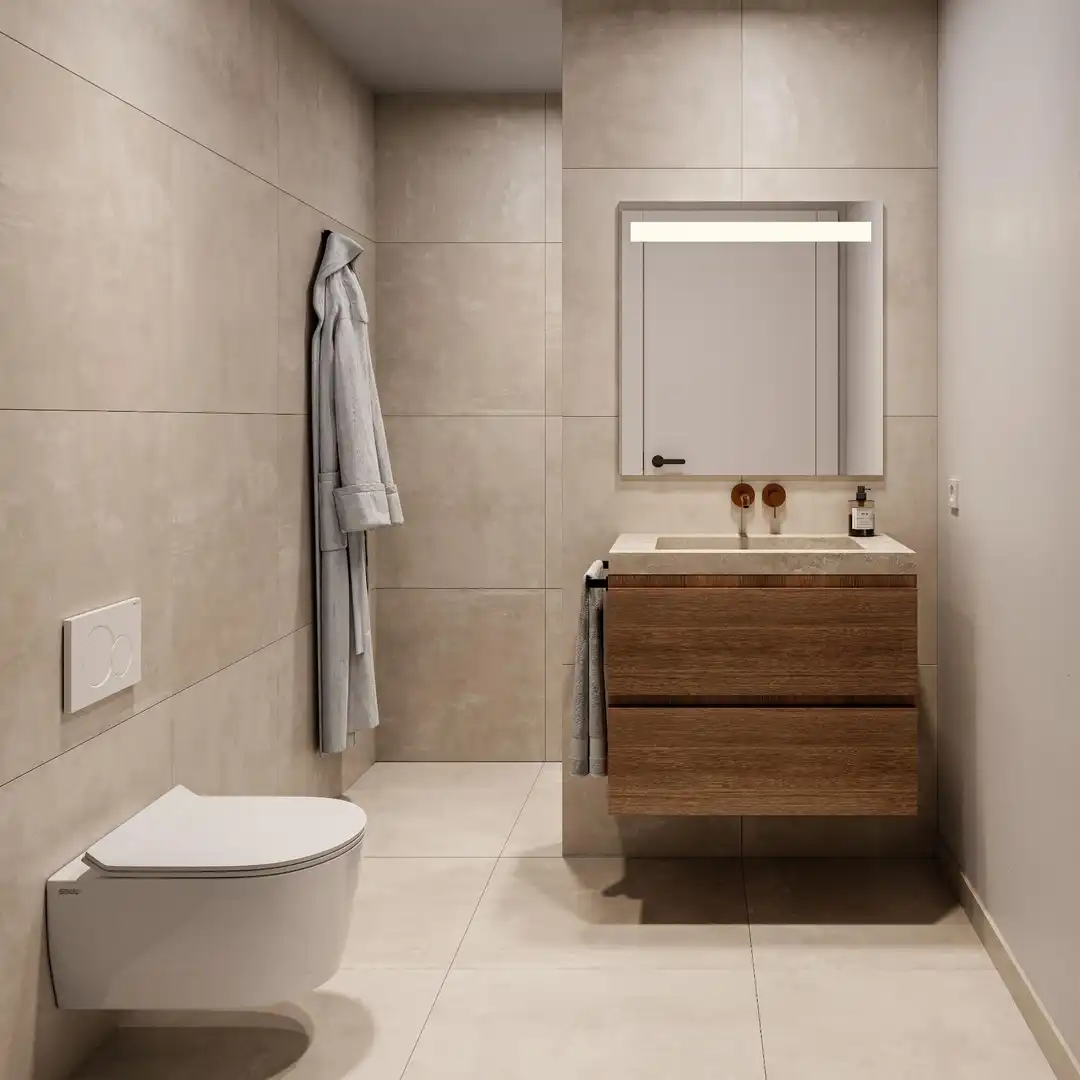 Bany de Apartament en venda en Pedreguer amb Calefacció, Jardí privat i Terrassa