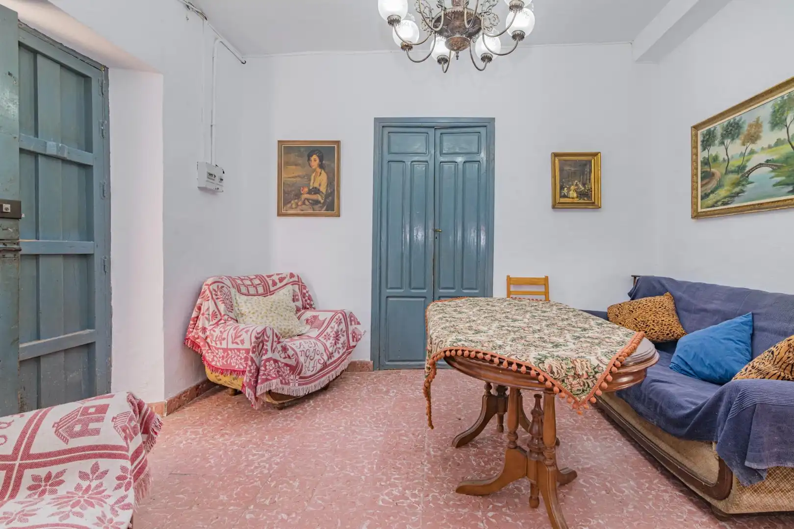 Sala d'estar de Casa o xalet en venda en Molvízar amb Jardí privat, Terrassa i Traster