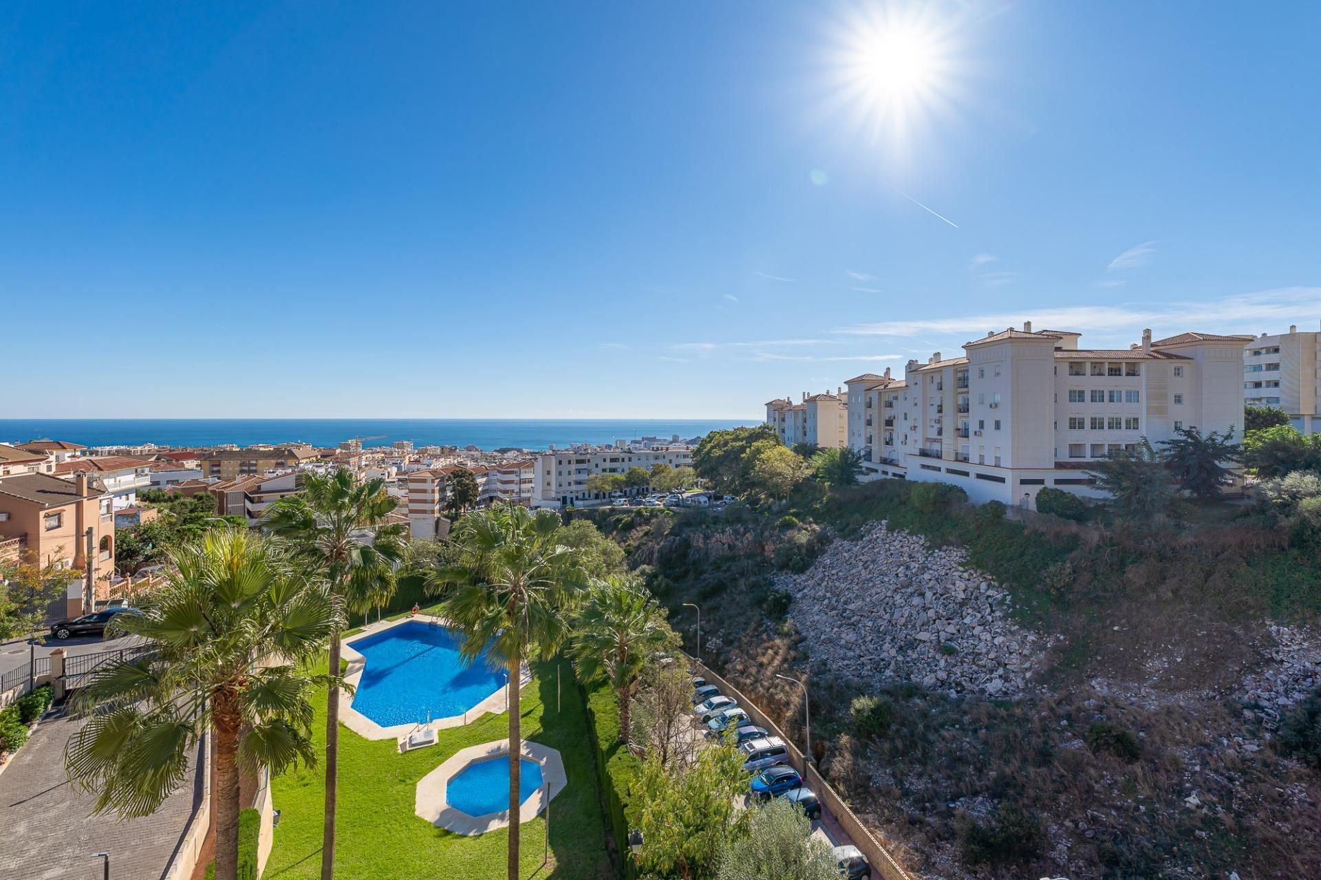 Garden of Apartment for sale in Benalmádena  with Air Conditioner, Heating and Private garden
