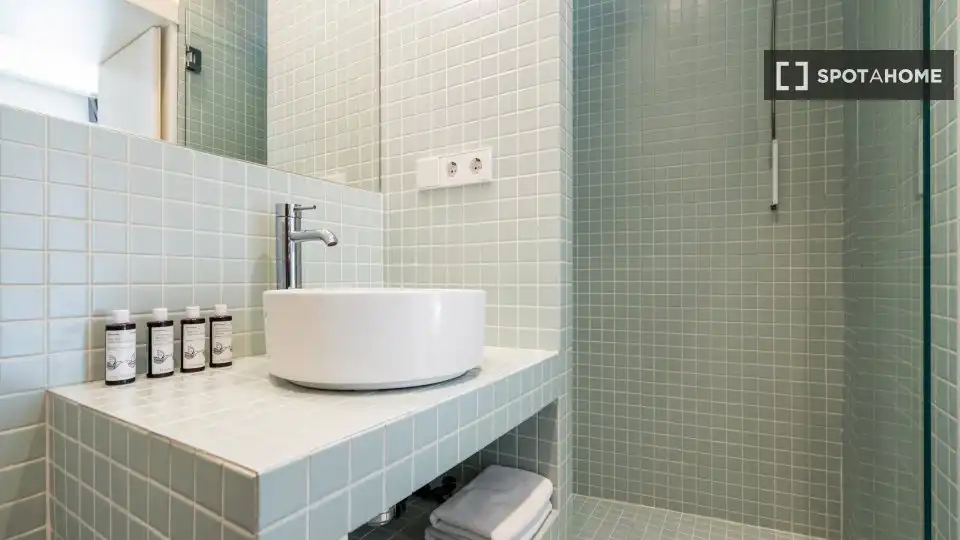 Bany de Apartament per a compartir en Madrid amb Aire condicionat, Calefacció i Terrassa