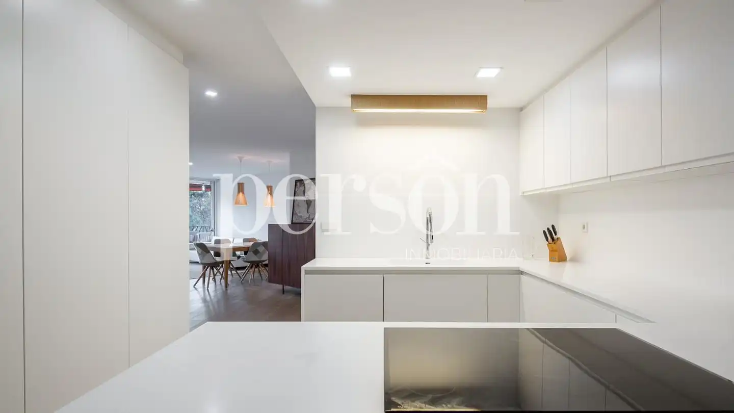 Cocina de Piso de alquiler en Valencia con Aire acondicionado, Terraza y Amueblado