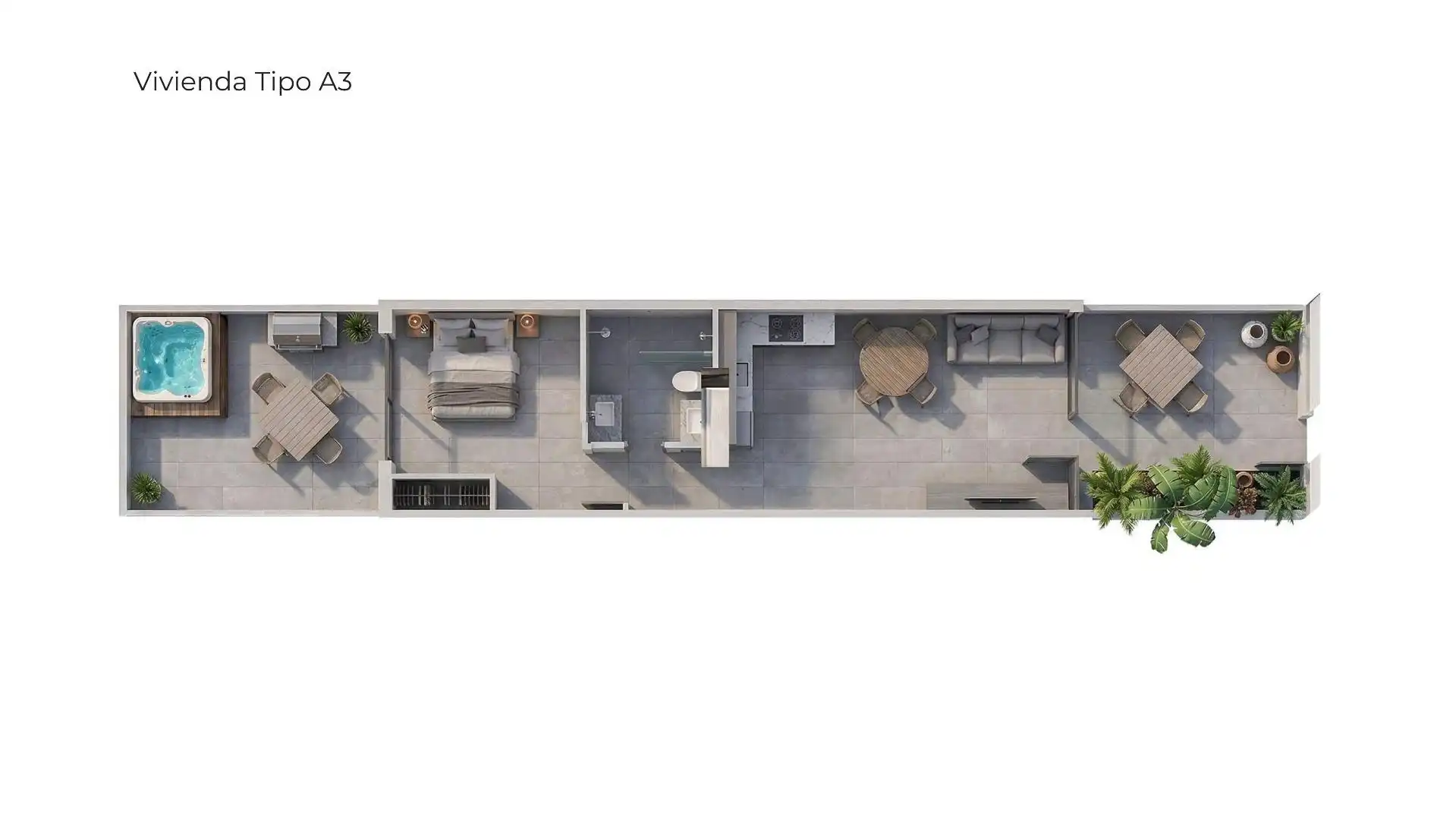 Schlafzimmer von Erdgeschoss zum Verkauf in Vera mit Klimaanlage, Terrasse und Schwimmbad