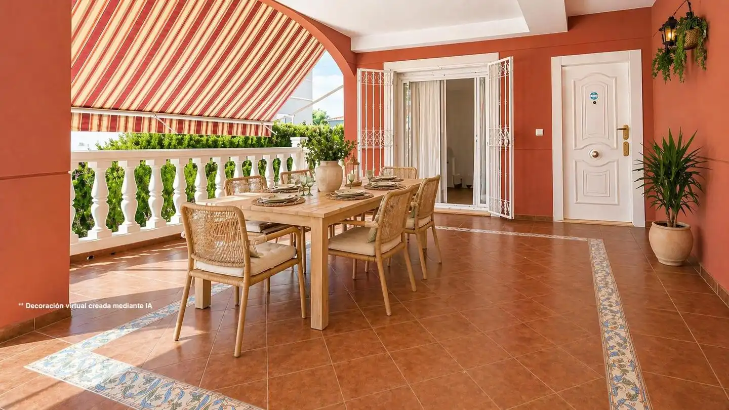 Terrassa de Casa o xalet en venda en Elche / Elx amb Aire condicionat, Jardí privat i Terrassa