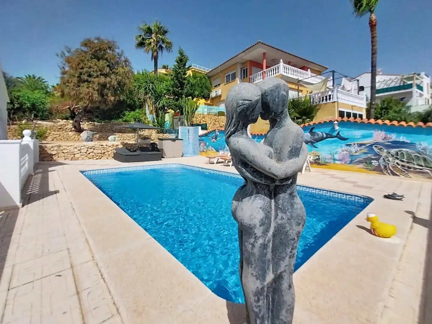 Piscina de Casa o xalet en venda en La Nucia amb Aire condicionat, Jardí privat i Terrassa