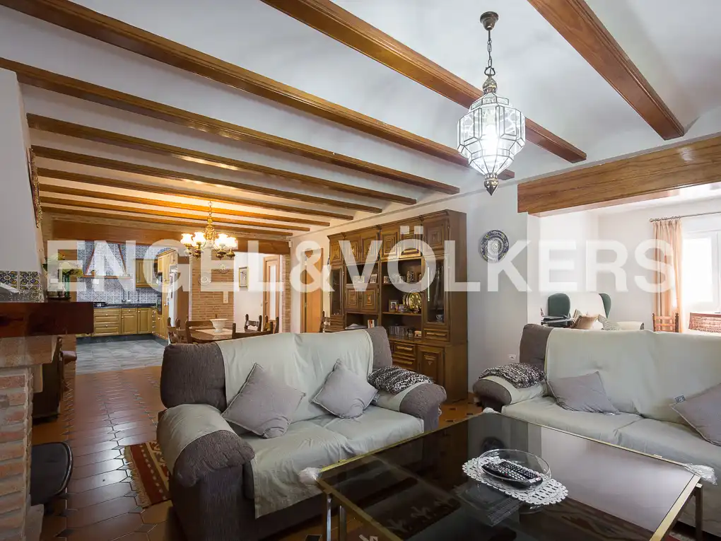 Living room of Houses for sale in Náquera  with Air Conditioner, Heating and Private garden
