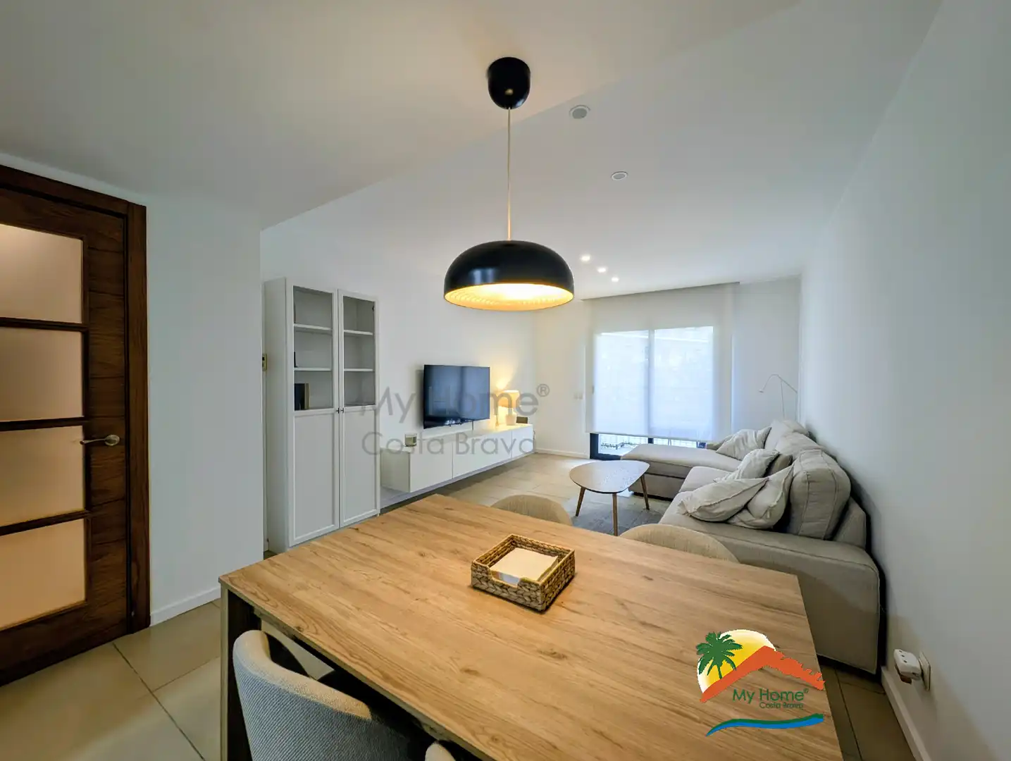 Wohnzimmer von Wohnung zum Verkauf in Lloret de Mar mit Klimaanlage, Heizung und Möbliert
