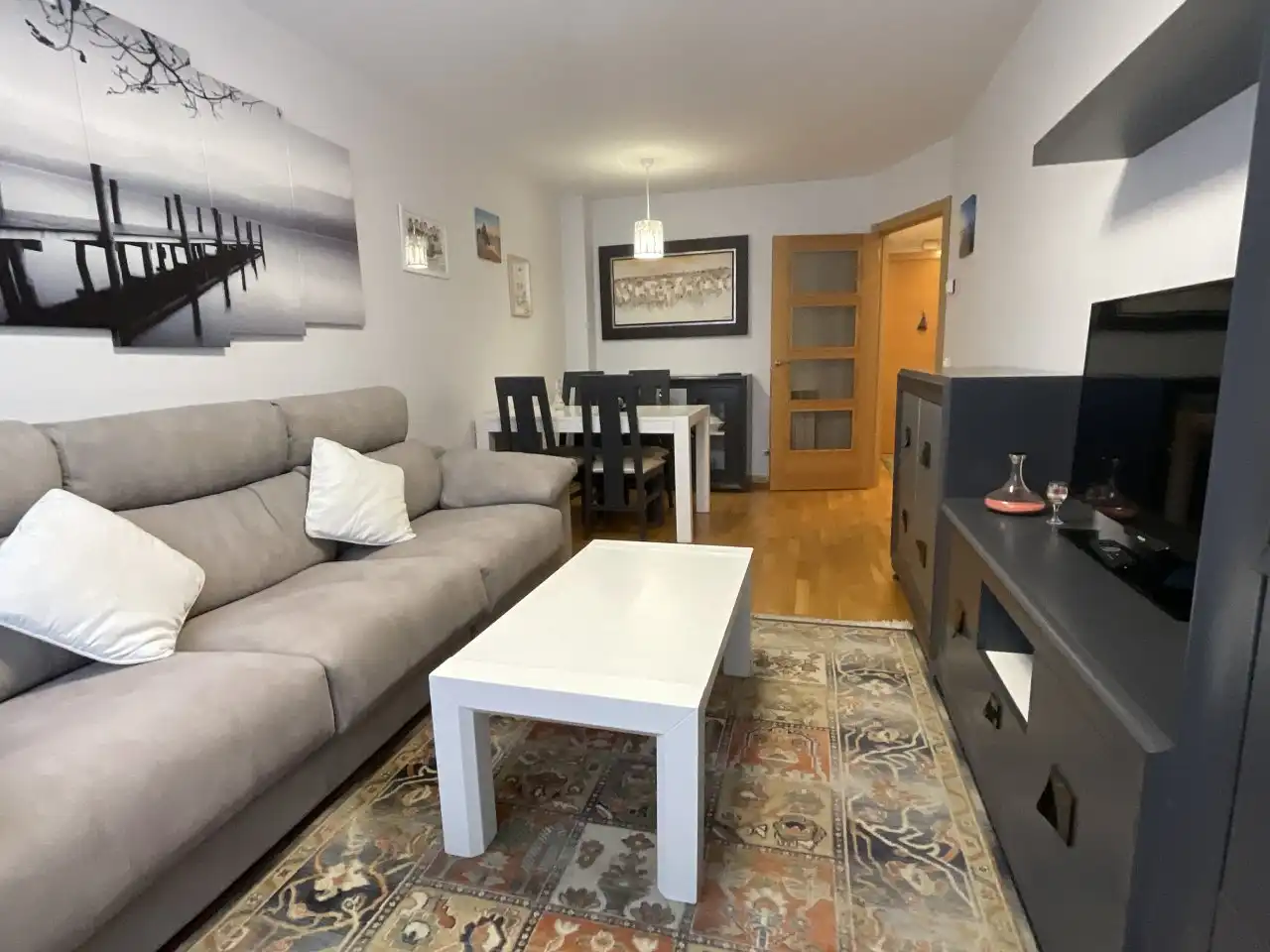 Sala de estar de Piso en venta en Santo Domingo de la Calzada con Amueblado
