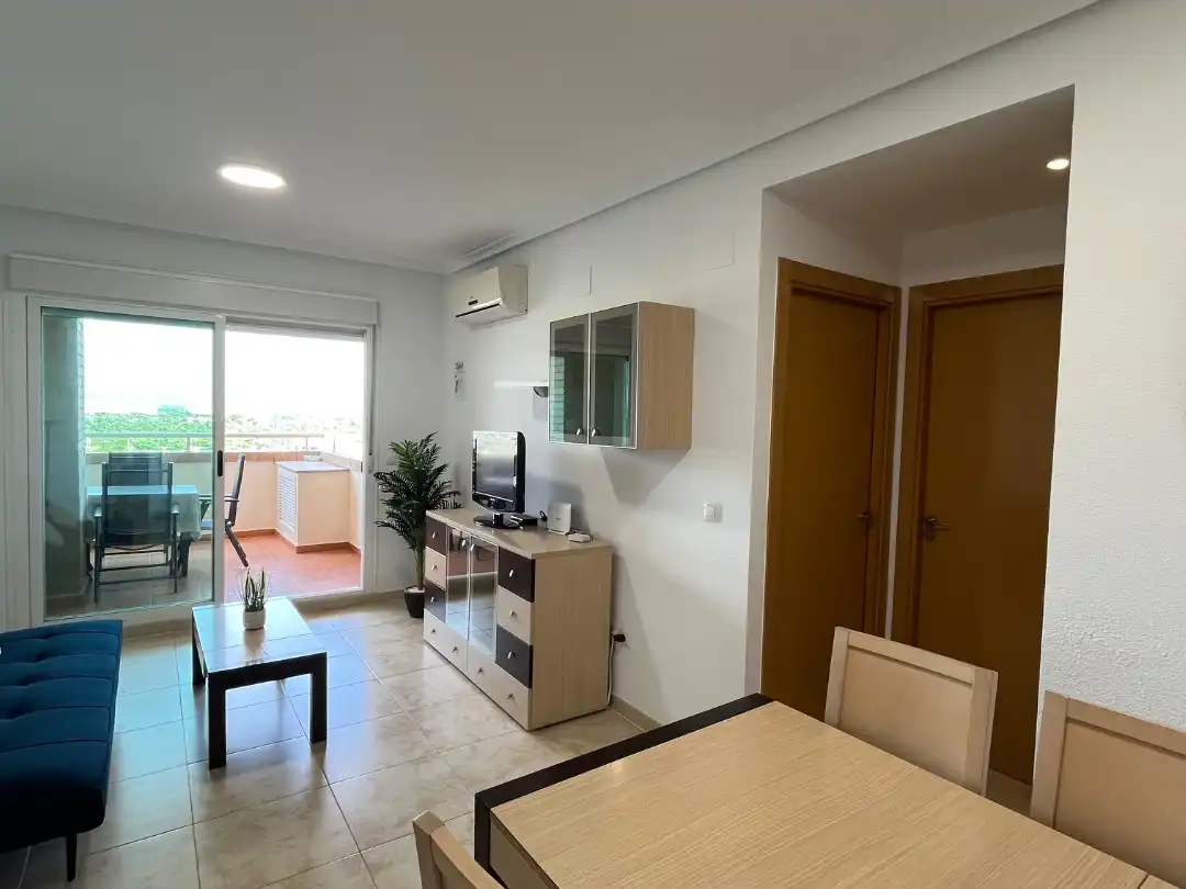 Sala d'estar de Pis de lloguer en Oropesa del Mar / Orpesa amb Aire condicionat, Calefacció i Terrassa