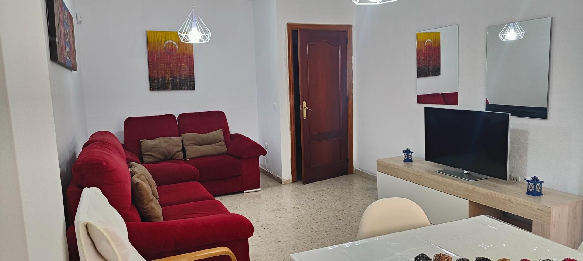Living room of Flat for sale in Málaga Capital  with Air Conditioner and Terrace