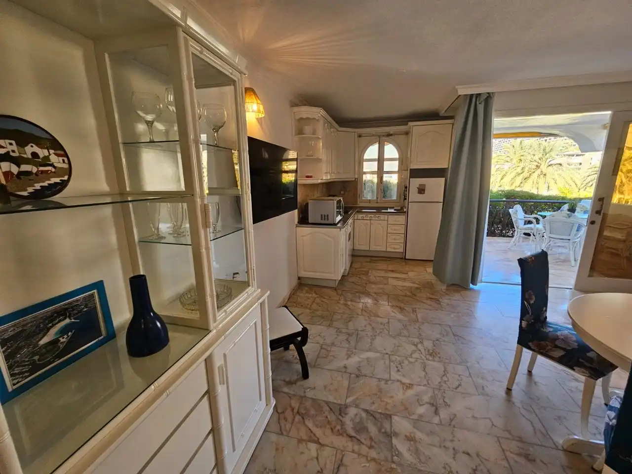 Kitchen of Ground floor for rent in Mogán  with Air Conditioner, Terrace and Furnished