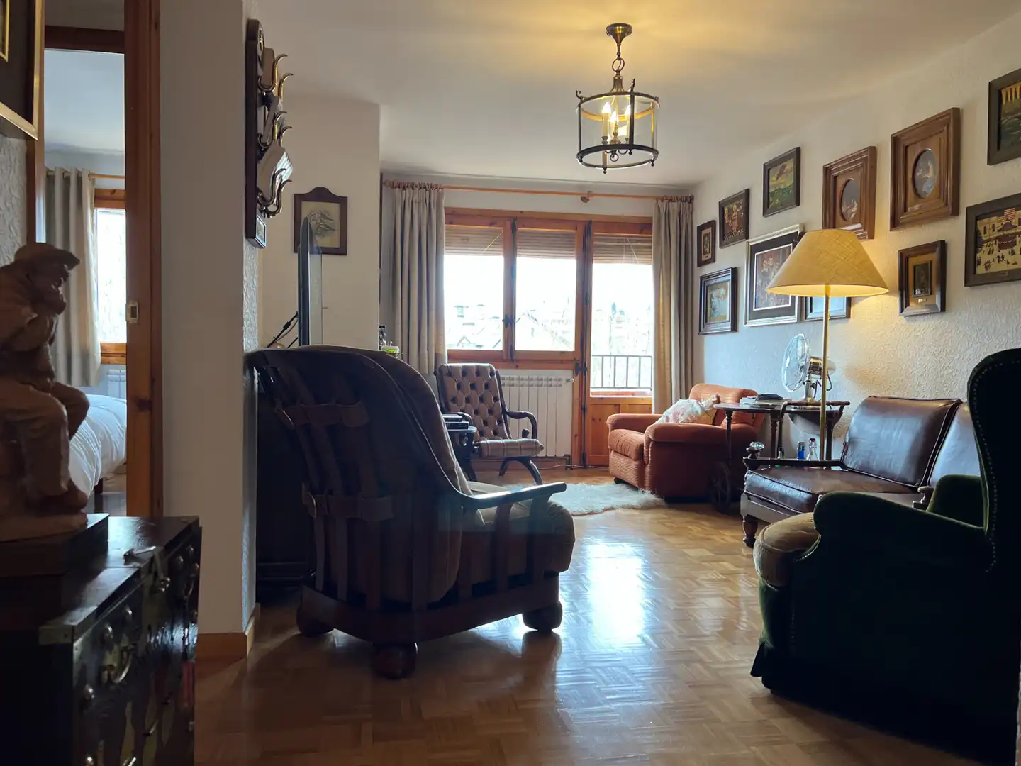 Living room of Attic for sale in Jaca  with Terrace and Community pool
