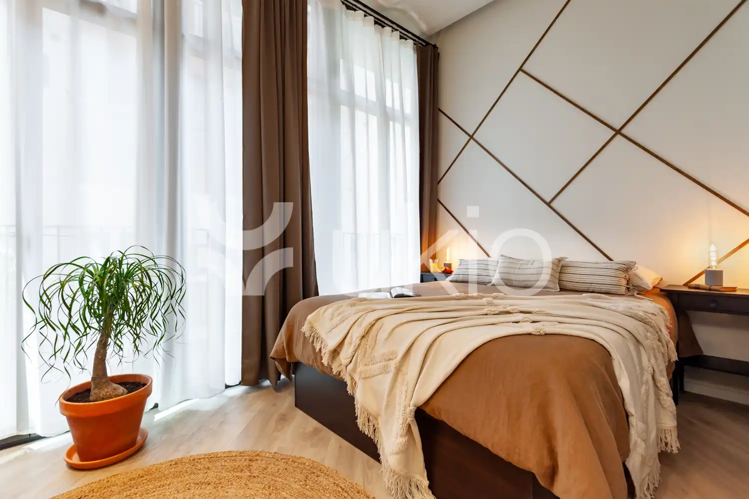 Habitación de Apartamento de alquiler en Barcelona con Aire acondicionado, Amueblado y Horno