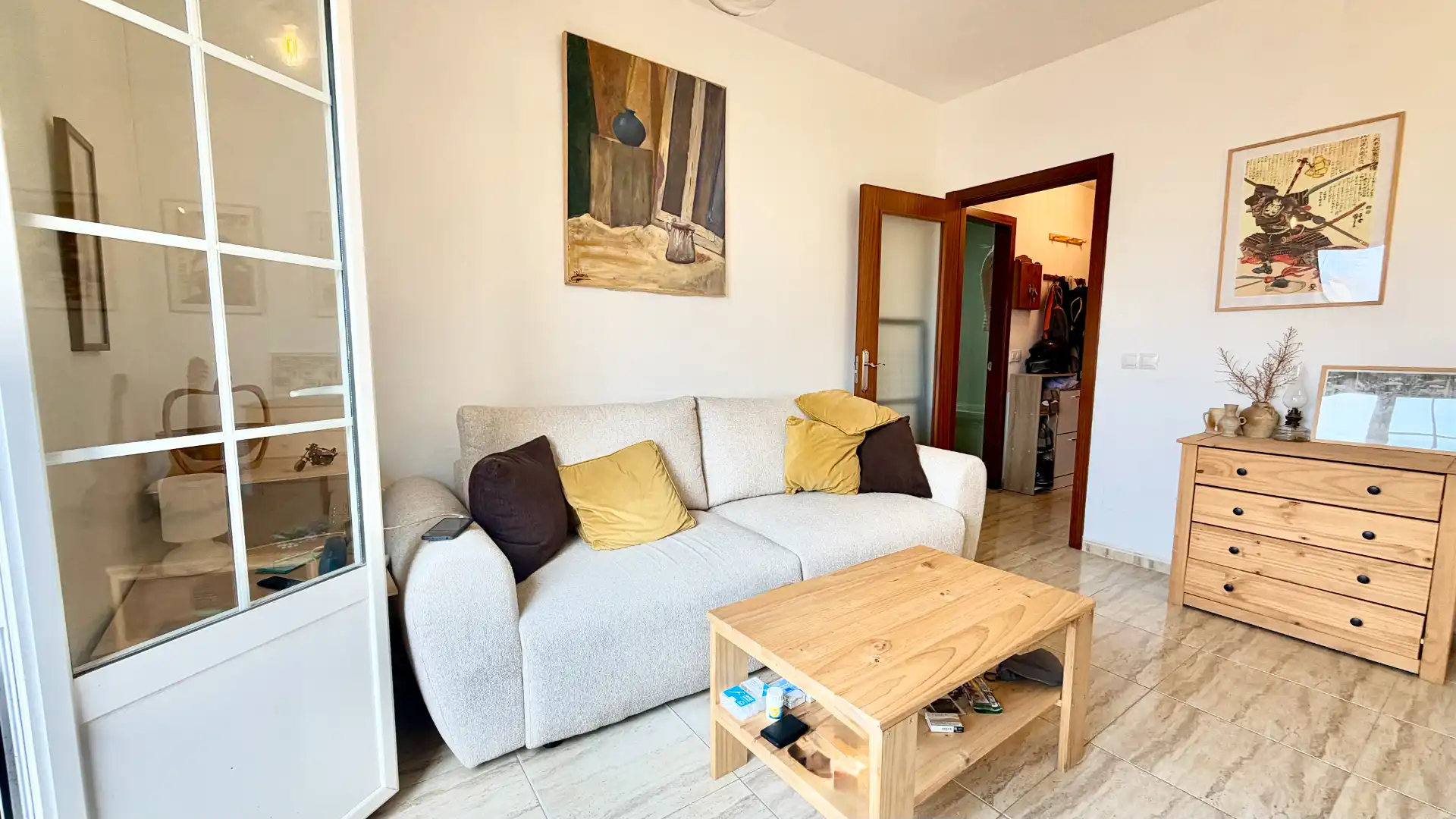Sala de estar de Ático en venta en Roquetas de Mar ciudad