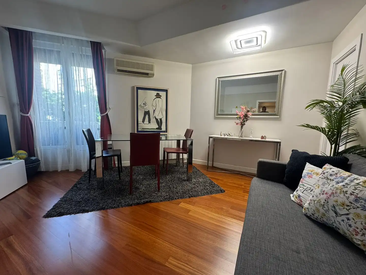 Wohnzimmer von Wohnung zur Miete in Madrid mit Klimaanlage und Heizung