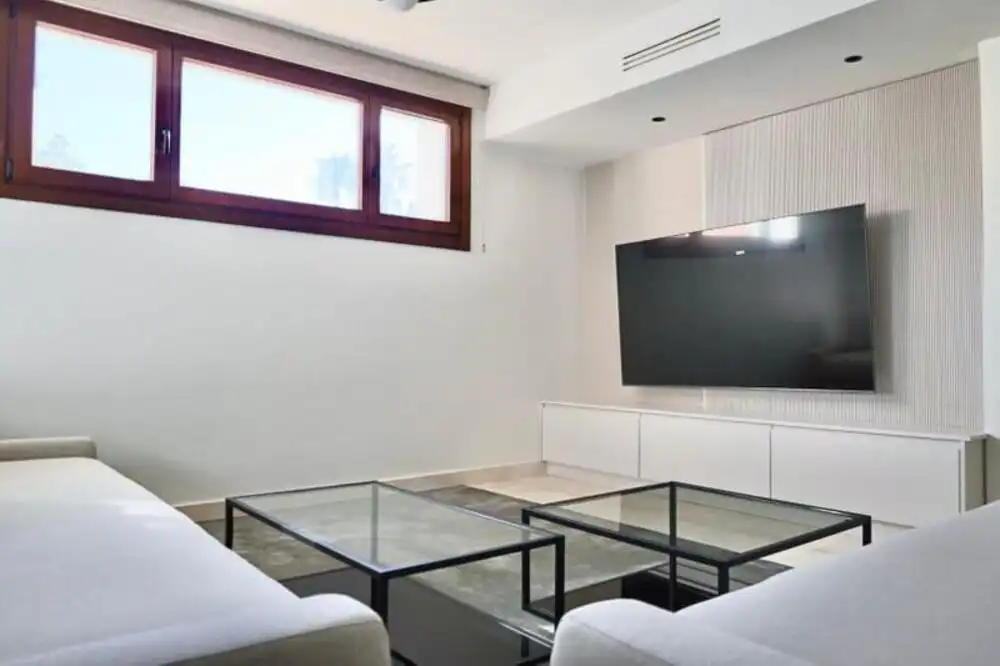 Living room of Houses for rent in Marbella  with Air Conditioner, Terrace and Furnished