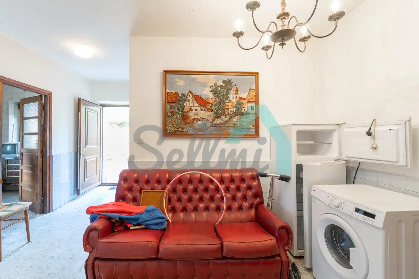 Sala d'estar de Casa adosada en venda en Cangas del Narcea amb Calefacció, Jardí privat i Terrassa