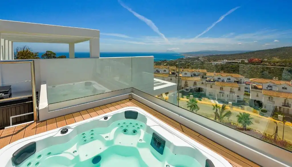 Terrace of Detached homes for sale in Manilva  with Air Conditioner, Private garden and Terrace