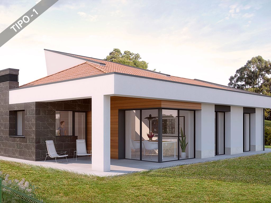 Exterior view of House or chalet for sale in Caravia  with Heating, Private garden and Terrace