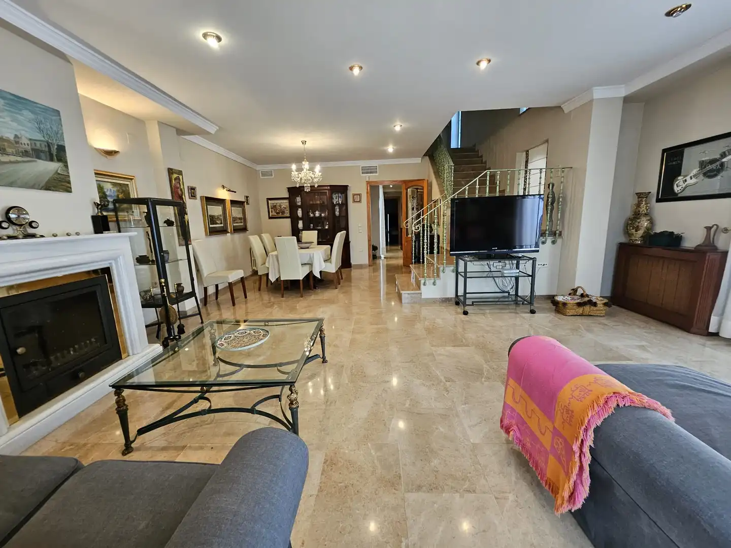 Sala d'estar de Casa o xalet de lloguer en Corbera amb Aire condicionat, Calefacció i Terrassa