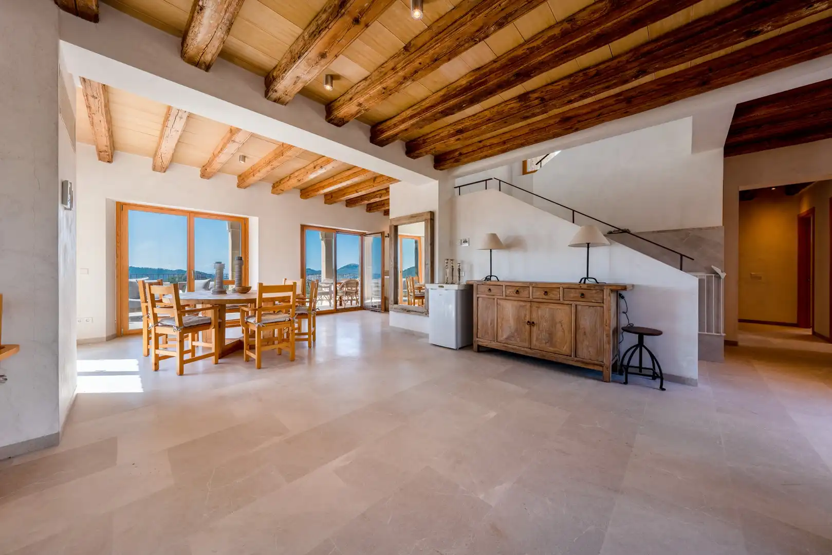 Esszimmer von Country house zum Verkauf in Son Servera mit Klimaanlage, Heizung und Terrasse