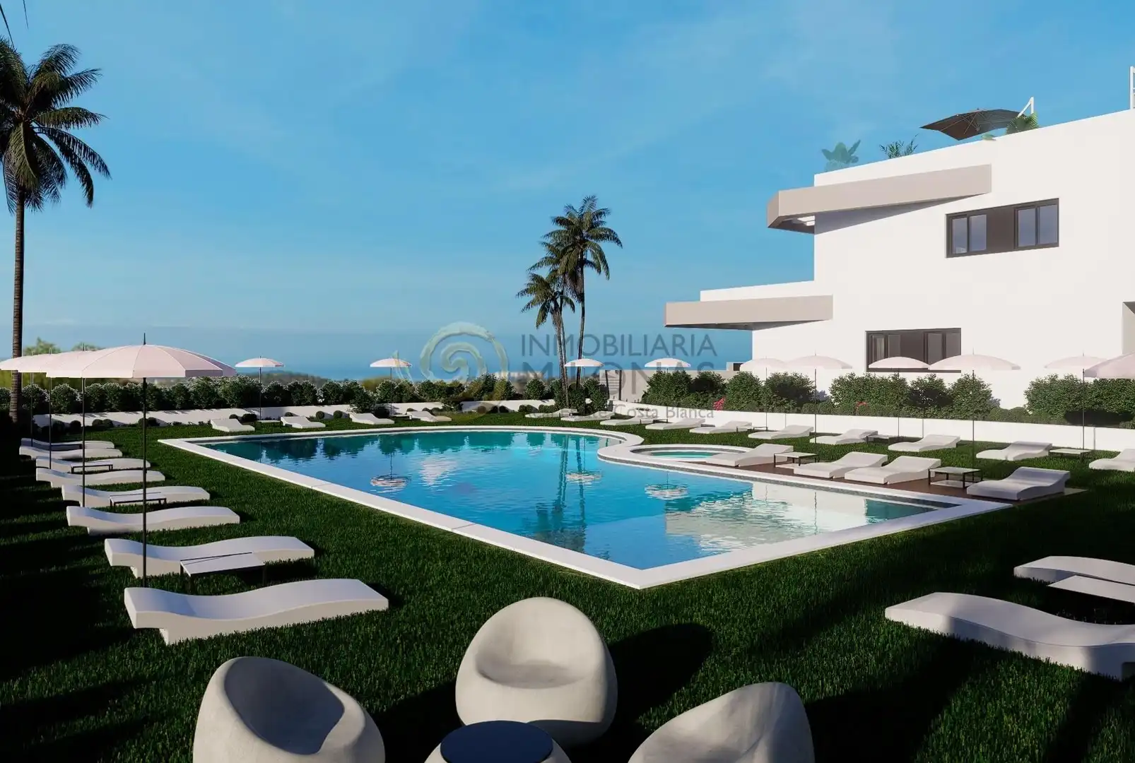 Apartamento con piscina en venta en Balcón de Finestrat - Terra Marina