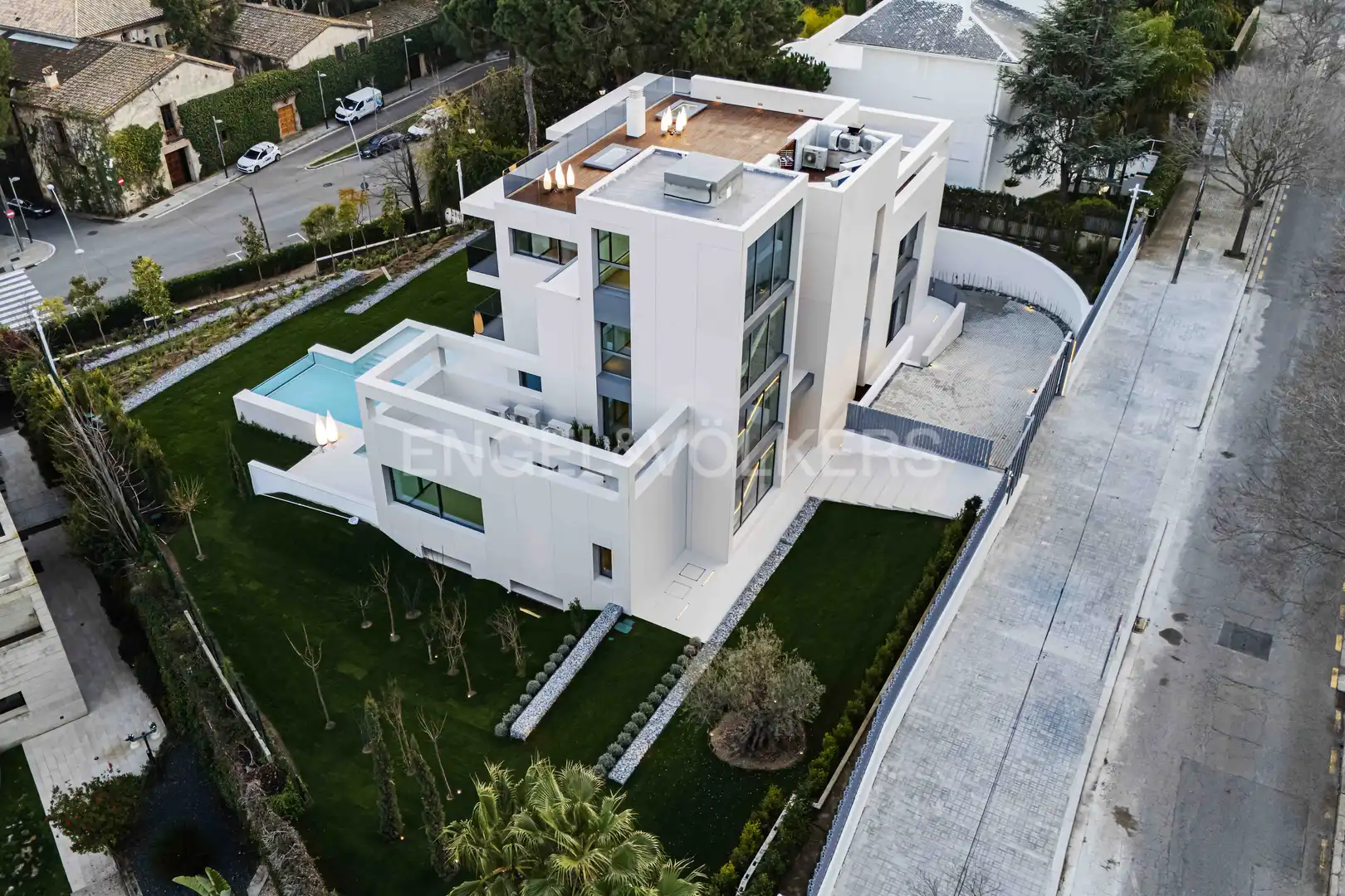 Vista exterior de Casa o chalet en venta en Barcelona con Aire acondicionado, Calefacción y Jardín privado