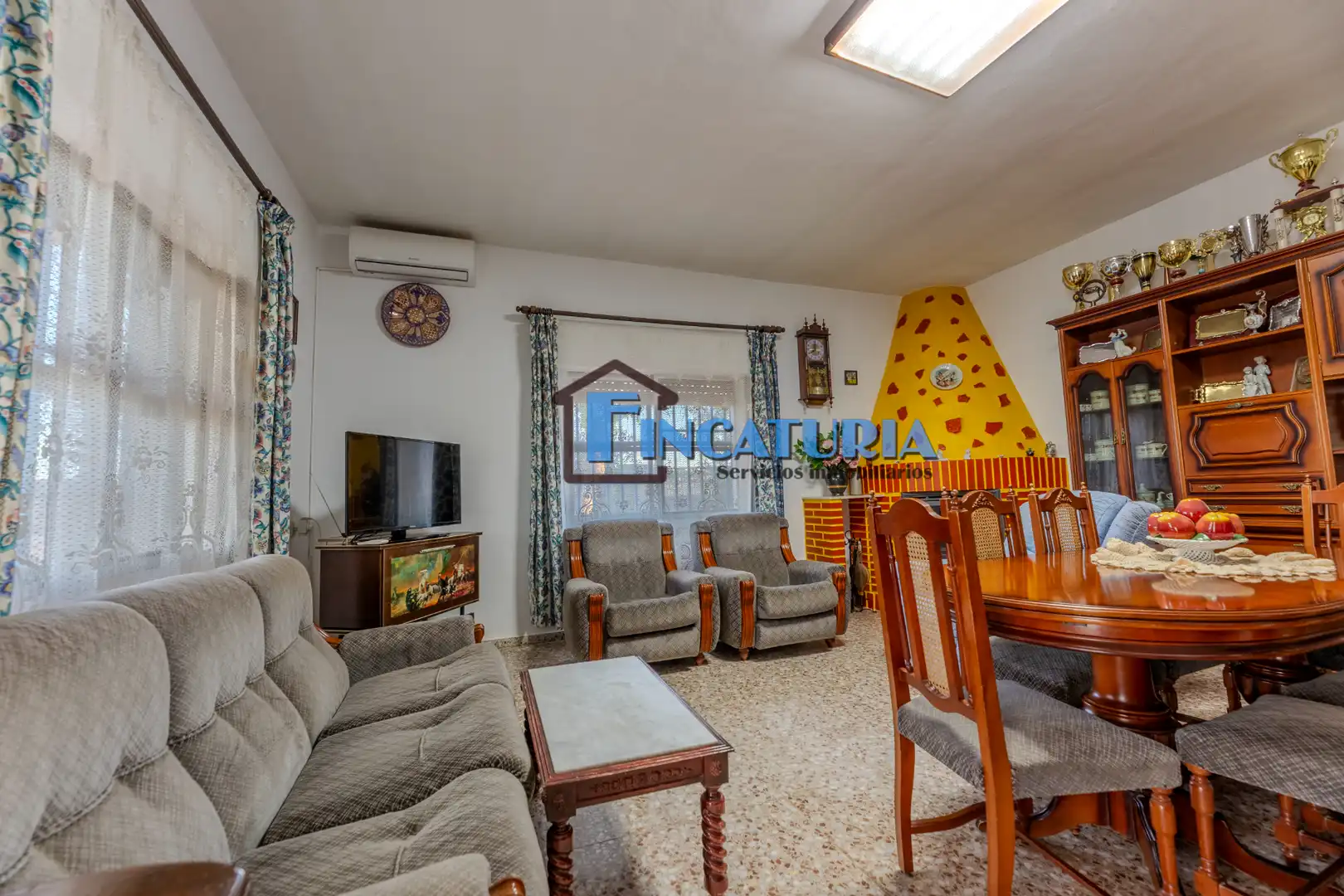 Sala de estar de Finca rústica en venta en Manises con Jardín privado y Terraza