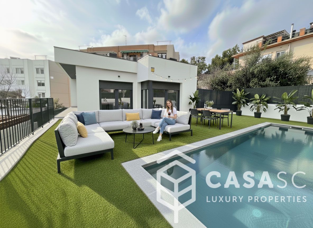 Terrace of House or chalet for sale in Cerdanyola del Vallès  with Heating, Private garden and Swimming Pool