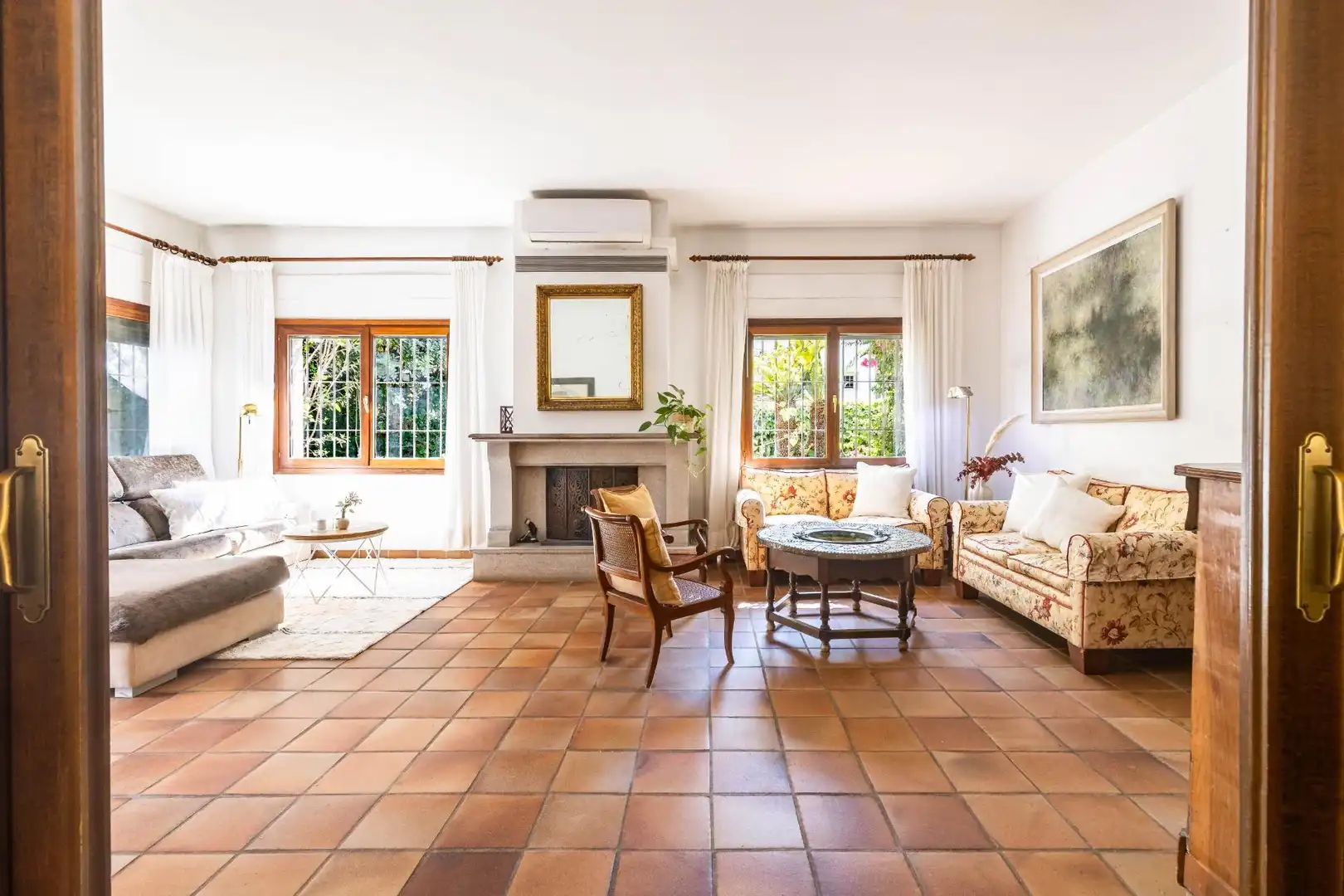 Living room of Houses for sale in Rocafort  with Air Conditioner, Heating and Private garden