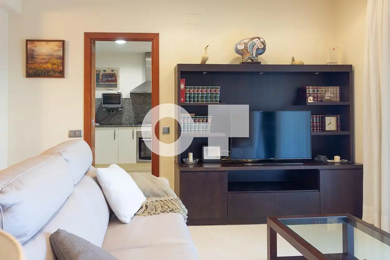 Sala d'estar de Planta baixa en venda en Cubelles amb Aire condicionat, Calefacció i Jardí privat