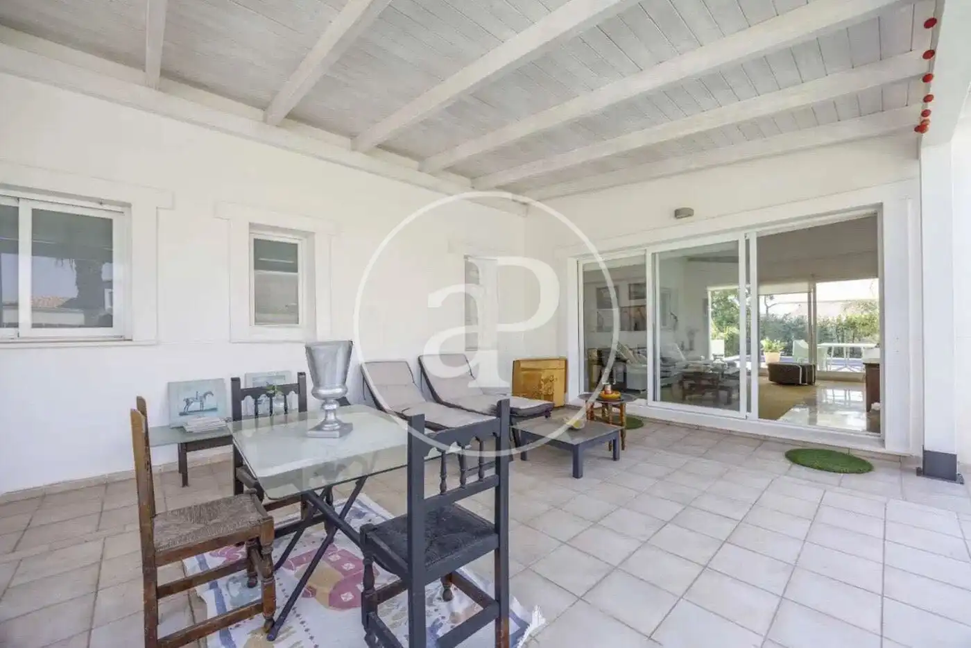 Terrace of Flat for rent in Bétera  with Air Conditioner, Heating and Private garden