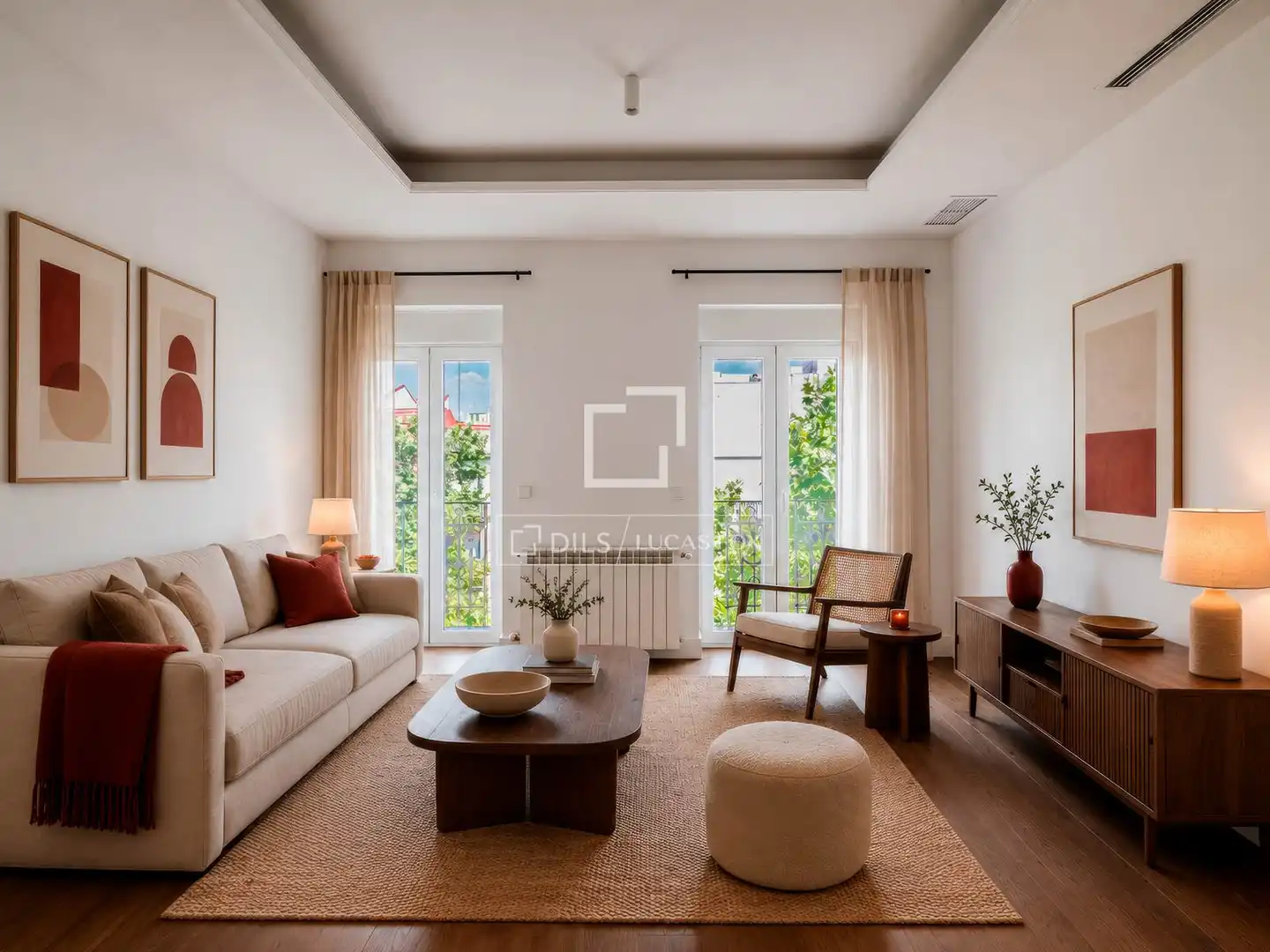 Living room of Attic for sale in Madrid  with Air Conditioner, Heating and Parquet flooring