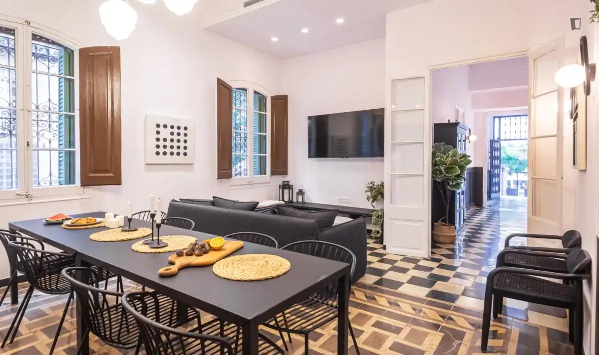 Menjador de Casa o xalet per a compartir en Gràcia