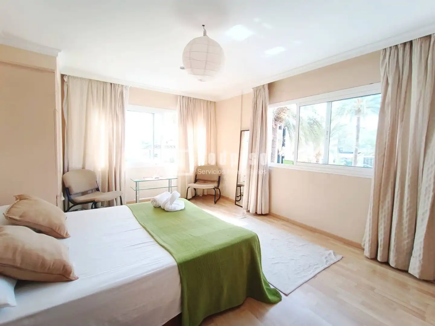 Bedroom of Flat for rent in Benalmádena  with Air Conditioner and Furnished